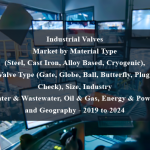 Industrial Valves Market by Material Type (Steel, Cast Iron, Alloy-based, Cryogenic), Valve Type (Butterfly, Gate, Ball, Globe, Check, Plug), Industry (Water & Wastewater, Oil & Gas, Energy & Power), Size, and Region - 2019 to 2024