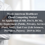 North American Healthcare Cloud Computing Market by Application (EMR, PACS, RCM), by Deployment (Public, Private), Service (PaaS, SaaS), End-User (Life Sciences, Providers, Payers) - 2019 to 2024