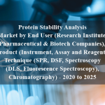 Protein Stability Analysis Market by End User (Research Institute, Pharmaceutical & Biotech Companies), Product (Instrument, Assay and Reagent), Technique (SPR, DSF, Spectroscopy (DLS, Fluorescence Spectroscopy), Chromatography) - 2020 to 2025